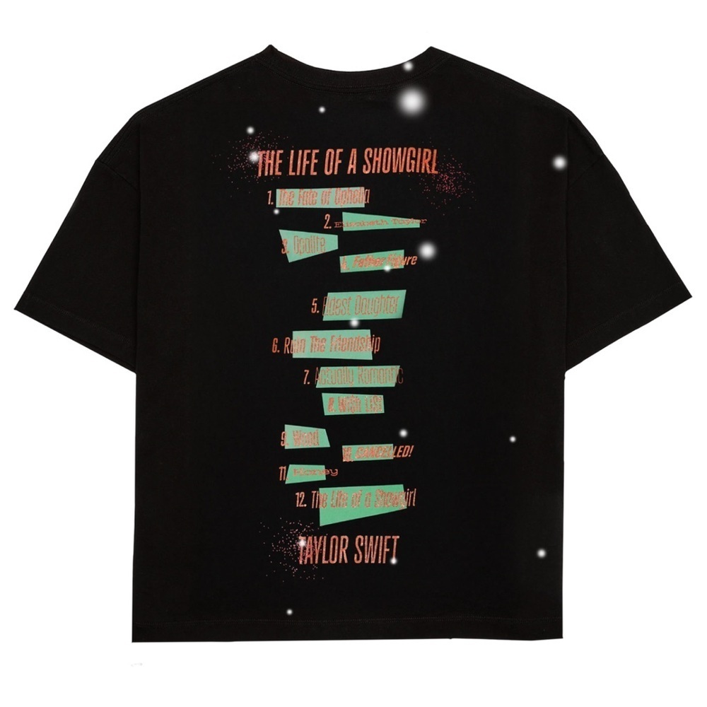 Taylor Swift The Life of a Showgirl Album Cover Tee, size medium, STILL WRAPPED - Picture 2 of 6